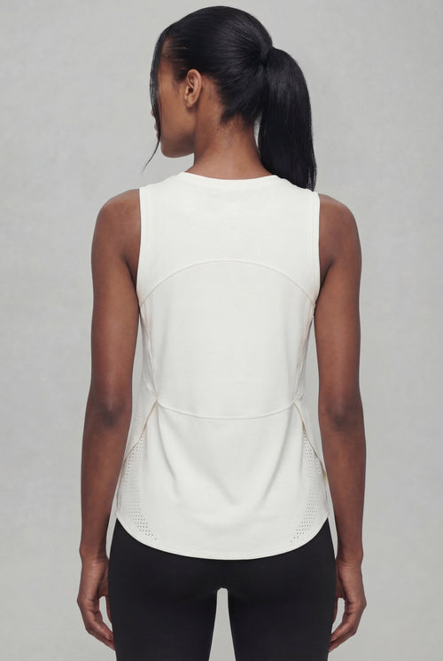 BreezeFlow® Sleeveless Tank, Ivory White
