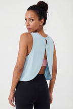 Breeze Cutout Tank, Blue