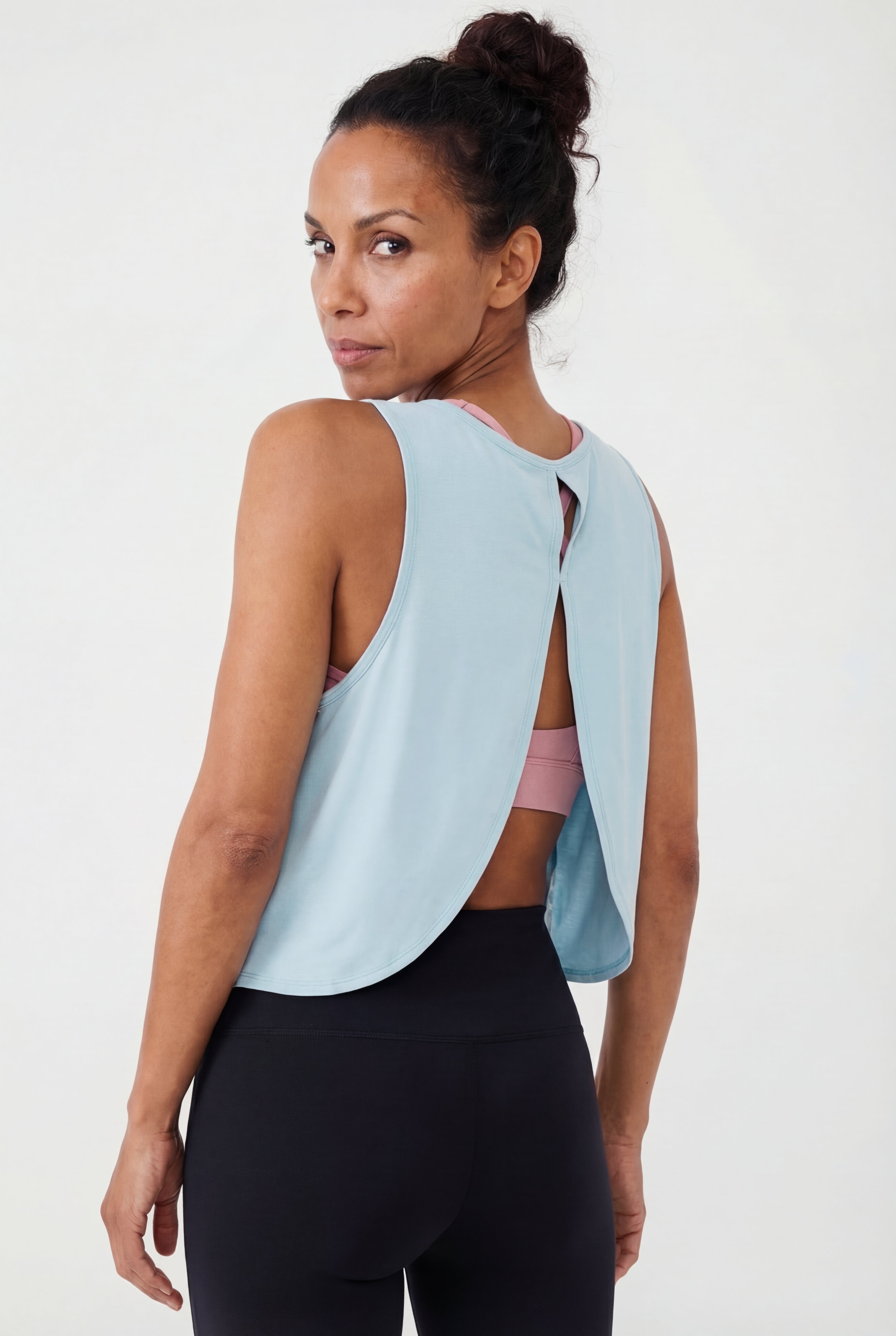 Breeze Cutout Tank, Blue