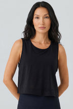 Breeze Cutout Tank, Black