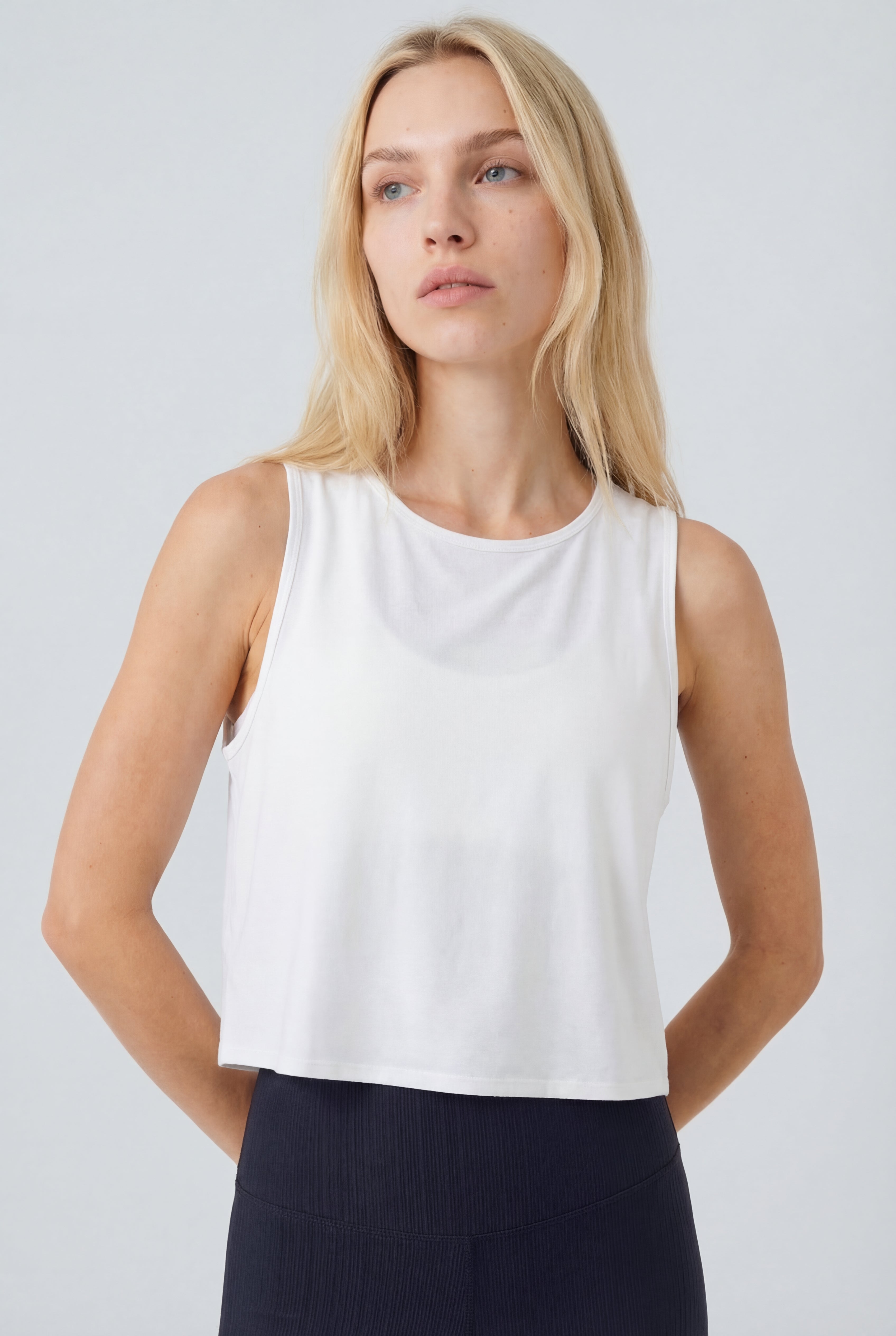 Breeze Cutout Tank, Ivory