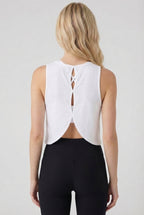 Breeze Cutout Tank, Ivory
