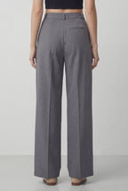 Everyday High-Waist Trousers, Grey