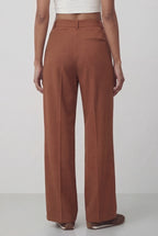 Everyday High-Waist Trousers, Brown