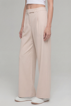 Everyday High-Waist Trousers, Beige