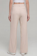 Everyday High-Waist Trousers, Beige