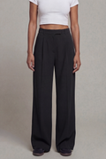 Everyday High-Waist Trousers, Black