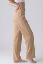 Everyday High-Waist Trousers, Khaki