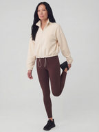 Flex Cropped Fleece, Beige