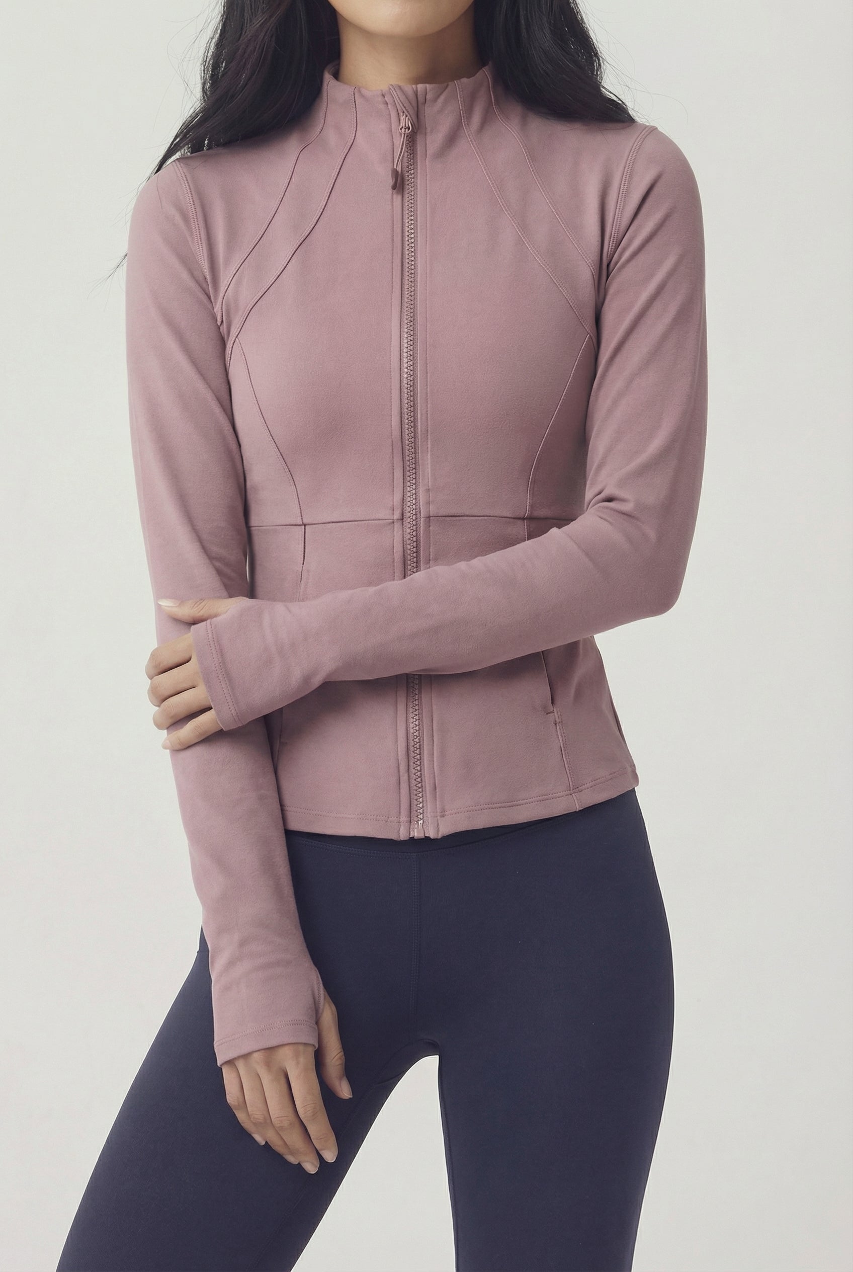 SculptFlow® Quick Dry Zip Jacket, Bean Paste