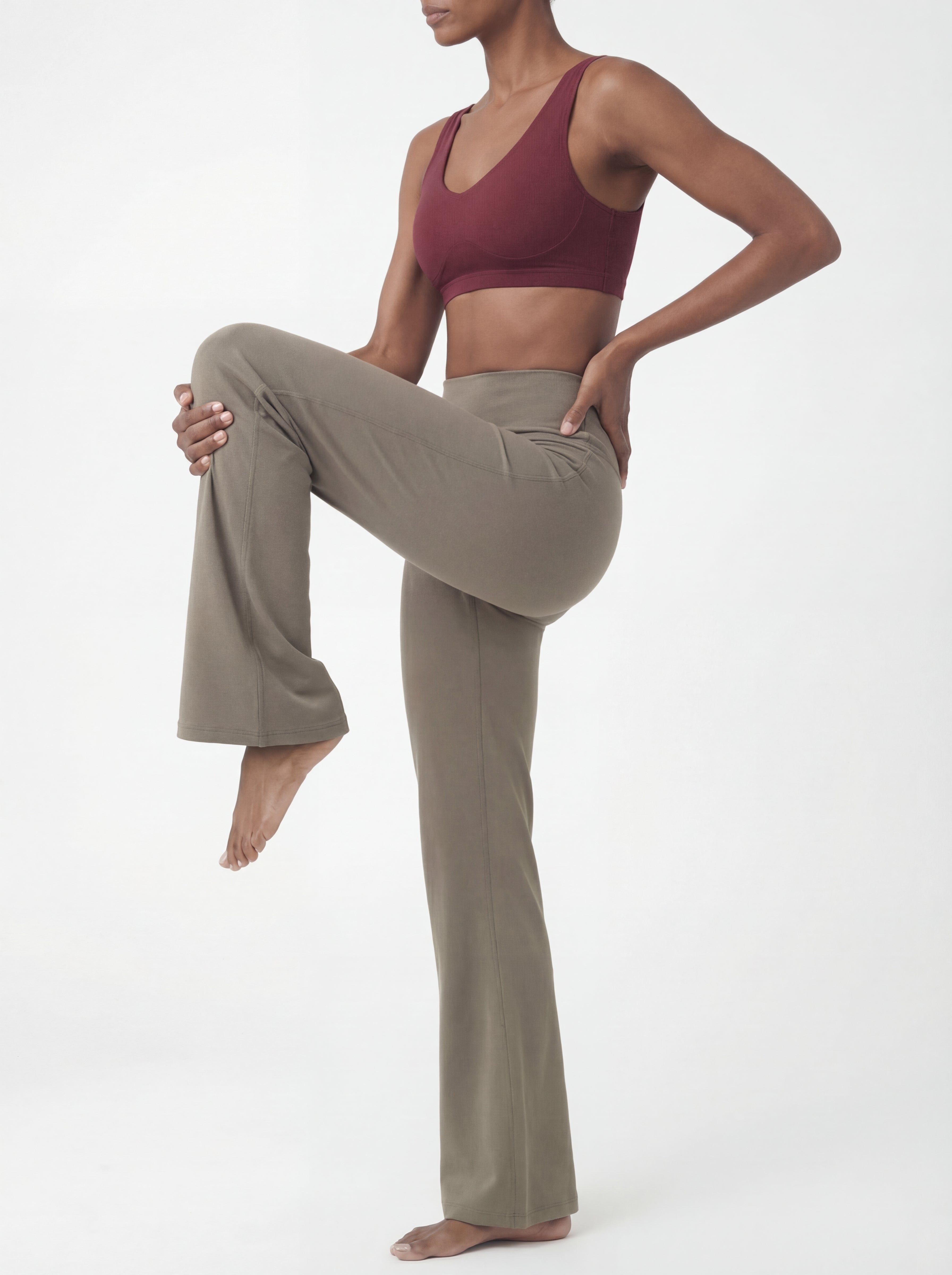 FlexFlow® High-Waist Leggings, Oat