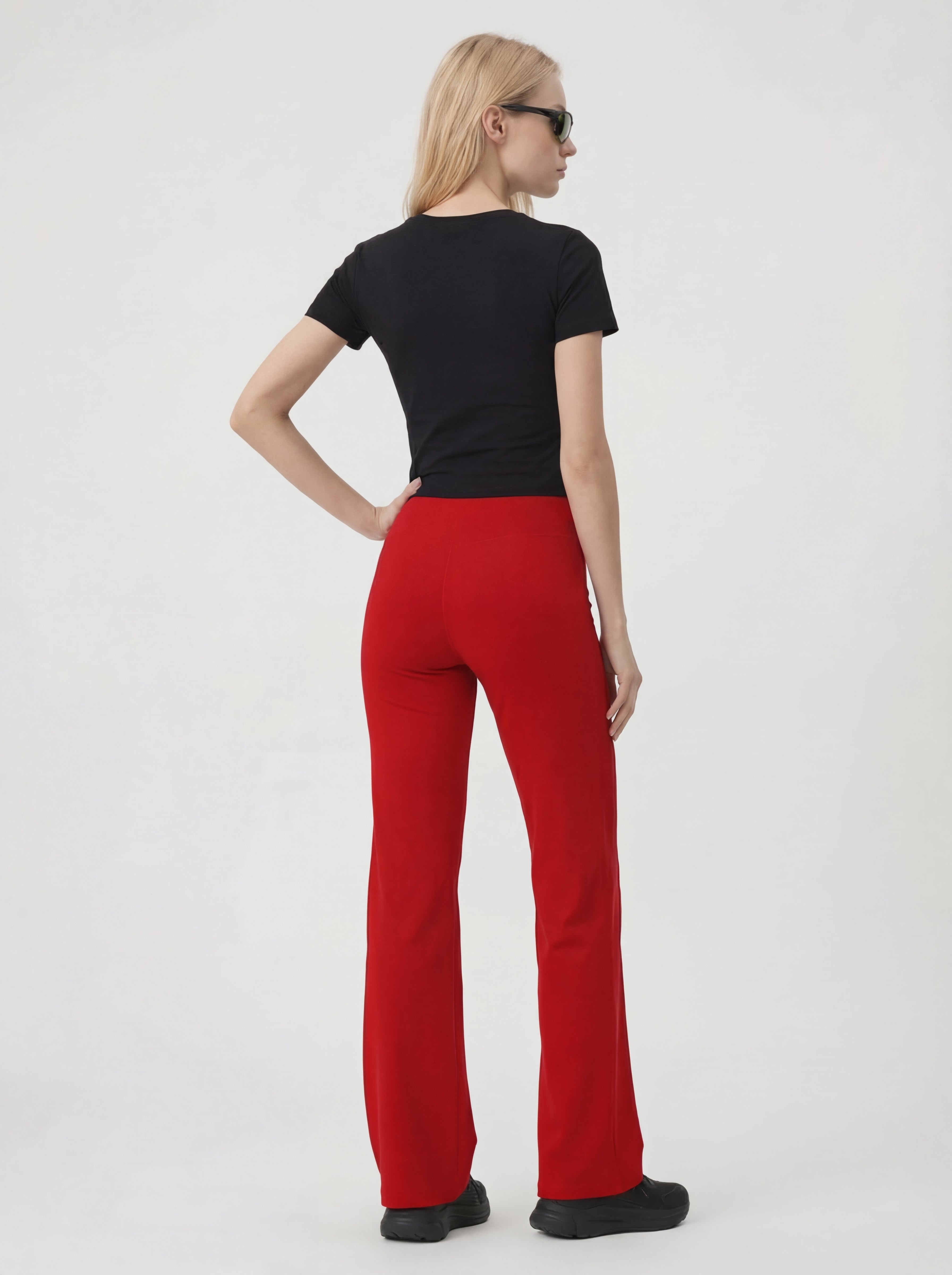 FlexFlow® High-Waist Leggings, Cranberry