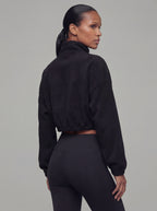Flex Cropped Fleece, Black REVIEW xx