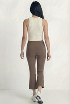 Micro-Flare Sculpt Training Pants, Tea Brown