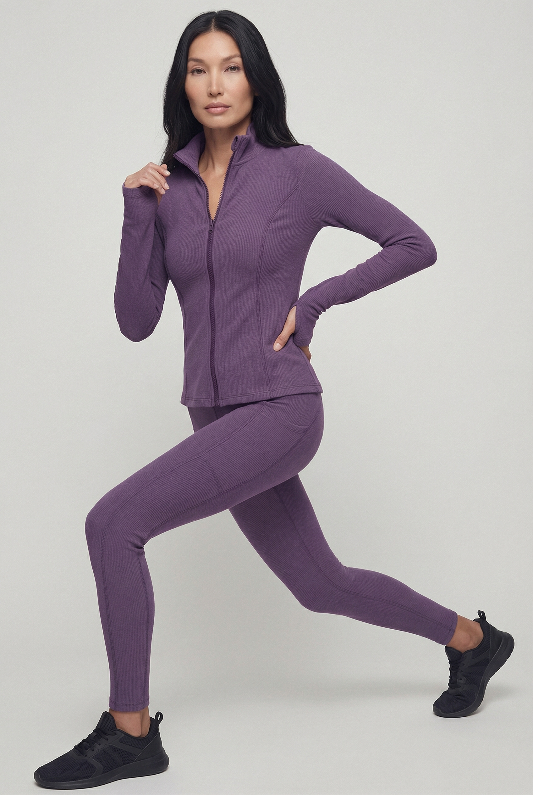 Ballerina Zip-Up Fleece, Purple