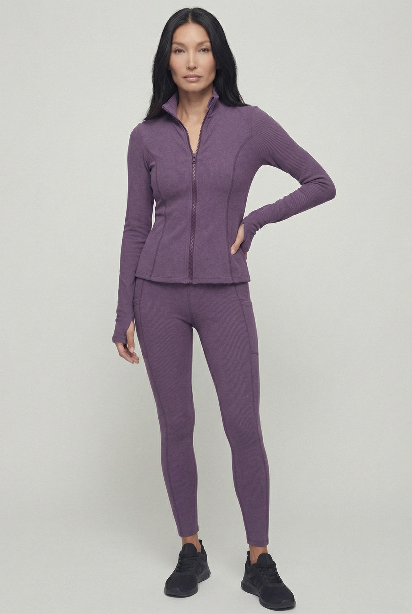 Ballerina Zip-Up Fleece, Purple