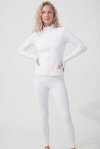 Ballerina Zip-Up Fleece, White
