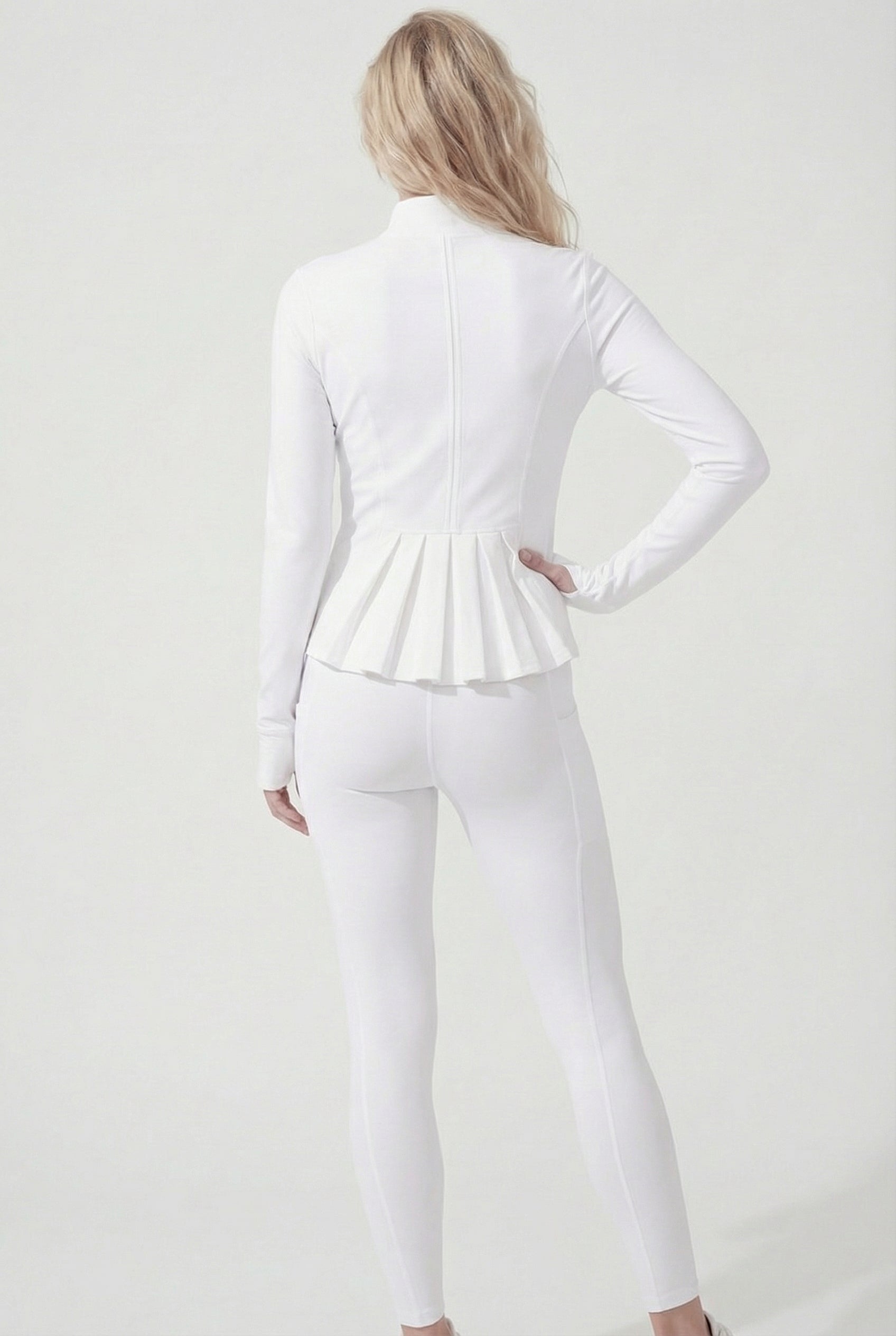 Ballerina Zip-Up Fleece, White