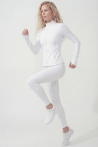 Ballerina Zip-Up Fleece, White