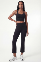 Micro-Flare Sculpt Training Pants, Black