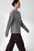 Soft Shape Button Cardigan, Gray REVIEW xx