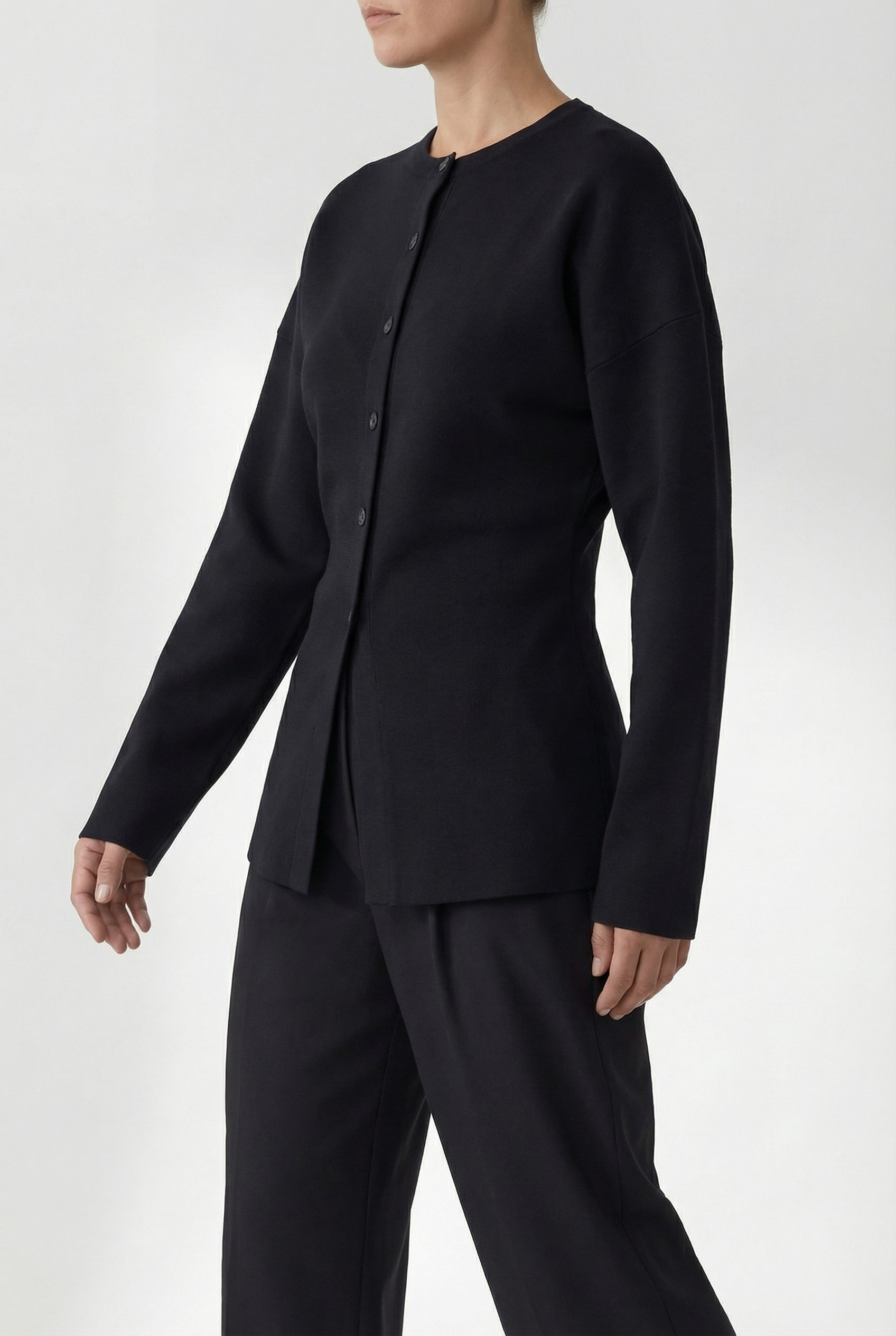 Soft Shape Button Cardigan, Black REVIEW xx