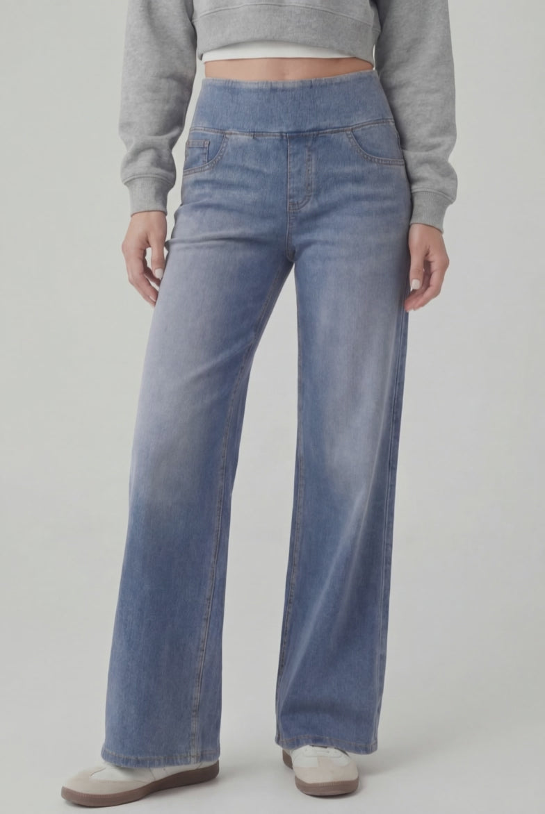 EaseFlex® Yoga Jeans, Light Blue