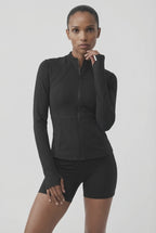 SculptFlow® Quick Dry Zip Jacket, Black
